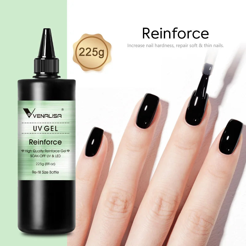 VENALISA Jelly Gel Large Volume 1L Jelly Nude Collection Not Burning Soak Off UV LED Soft Extension Gel Nail Gel Nail Manicure