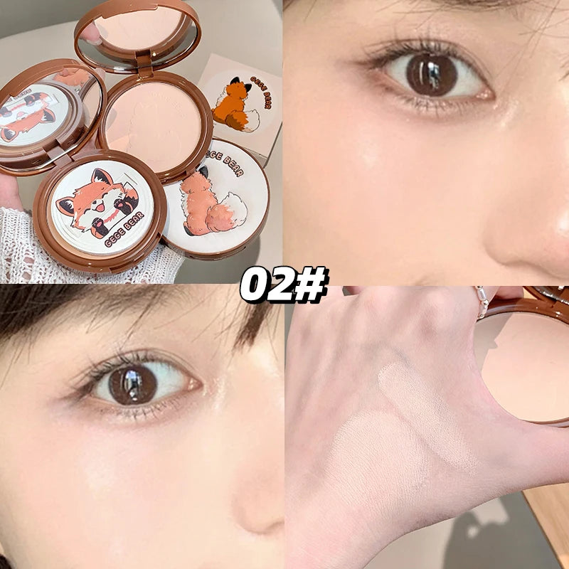 Gege Bear Light Face Large Volume Setting Powder Cute Matte Matte Setting Makeup Long-lasting Lightweight Setting Powder