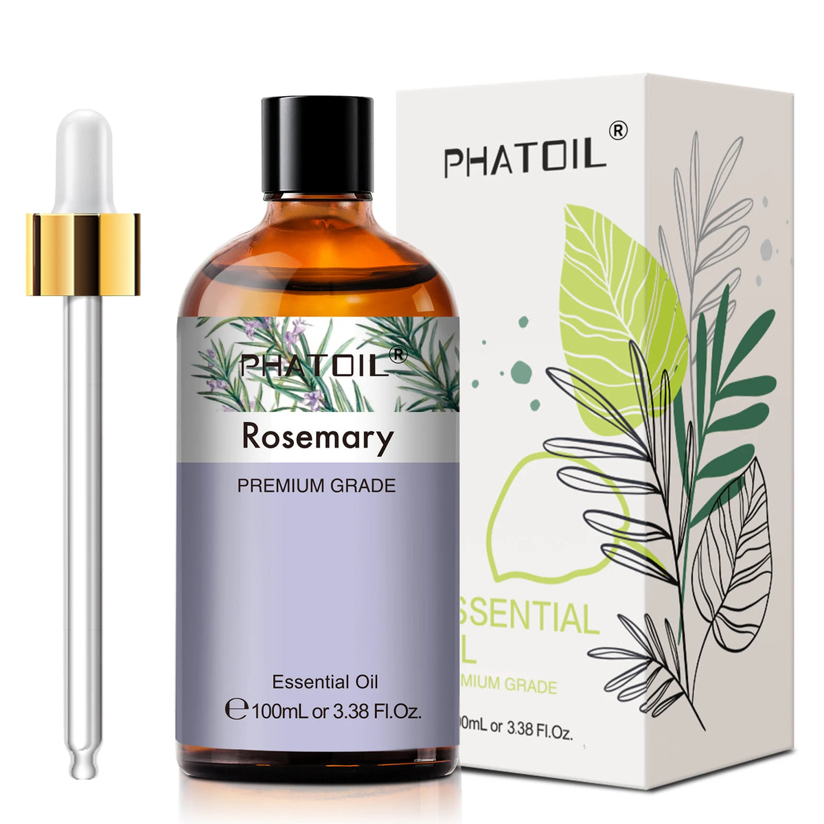 PHATOIL 100ml Premium Essential Oil Sandalwood Lavender Eucalyptus Peppermint Lemongrass Vanilla Aromatherapy Essential Oils