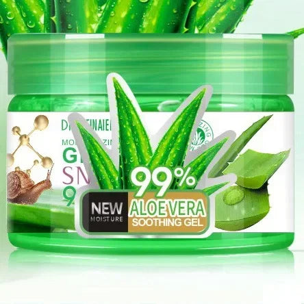 Snail Aloe Gel Moisturizing Scrub Free Facial Mask Night Repairing Face Cream Control Oil Shrink Pores Repair After Sun Exposure