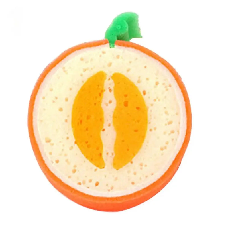 1/4pcs Cute Fruit Shaped Bath Sponge For Body Cleaning Lovely Baby Body Sponges Scrubbers Shower Sponge For Children Kids