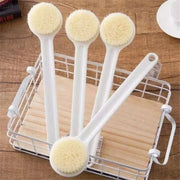 Long Handle Back Scrubber Bath Brush Soft Bristle Exfoliating Shower Brush with Hanging Hole Body Cleansing Tool for Bathroom