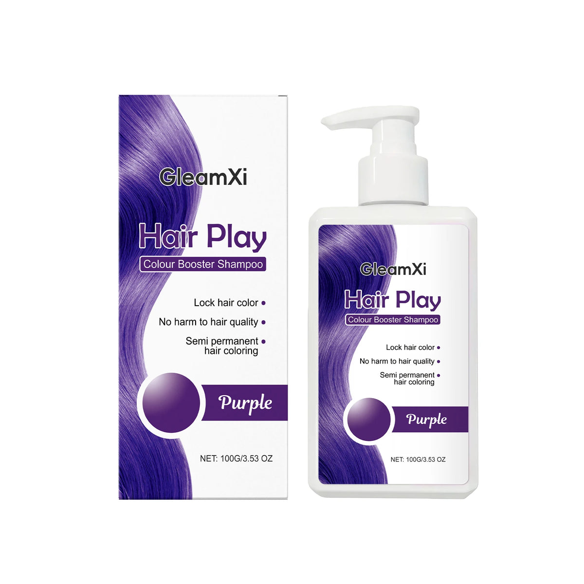 Color Booster Shampoo Lock Hair Color Enhance Semi-Permanent Colour Not Damaging Hair Non-irritating Scalp Hairdressing Shampoo