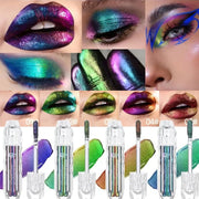Chameleon Liquid Eyeshadow Pearl Monochrome Metal Lipgloss Shimmer Pigment Glitter Eyeshadow Lipstick Shine Diamond Eye Makeup