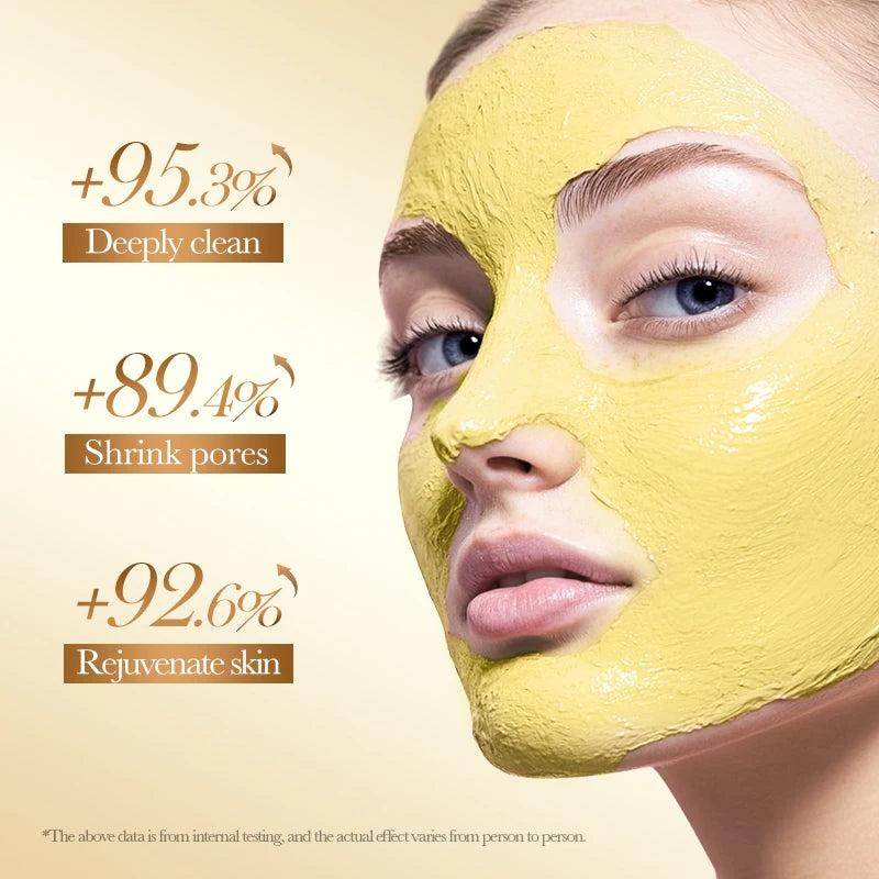SADOER Turmeric Face Masks Stick Clay Mask Shrink Pores Deep Blackhead Remover Facial Cleansing Moisturizing