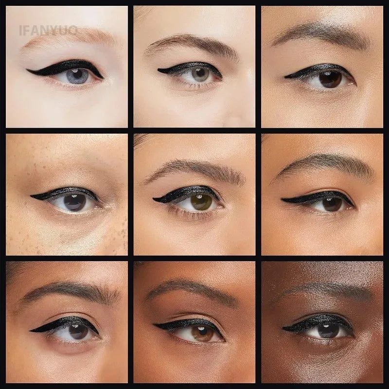 1-20Pcs Waterproof Eyeliner Pencil Long-Lasting High Pigmented Black Wooden Eyeliner Eyebrow Pen Hard Refill Smooth Eyes Makeup