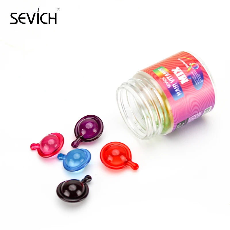 Sevich Hair Vitamin Capsule Keratin Oil Repairs Damaged Hair Anti Hair Loss Moroccan Oil Smoothing Hair Essence Mix Hair Capsule