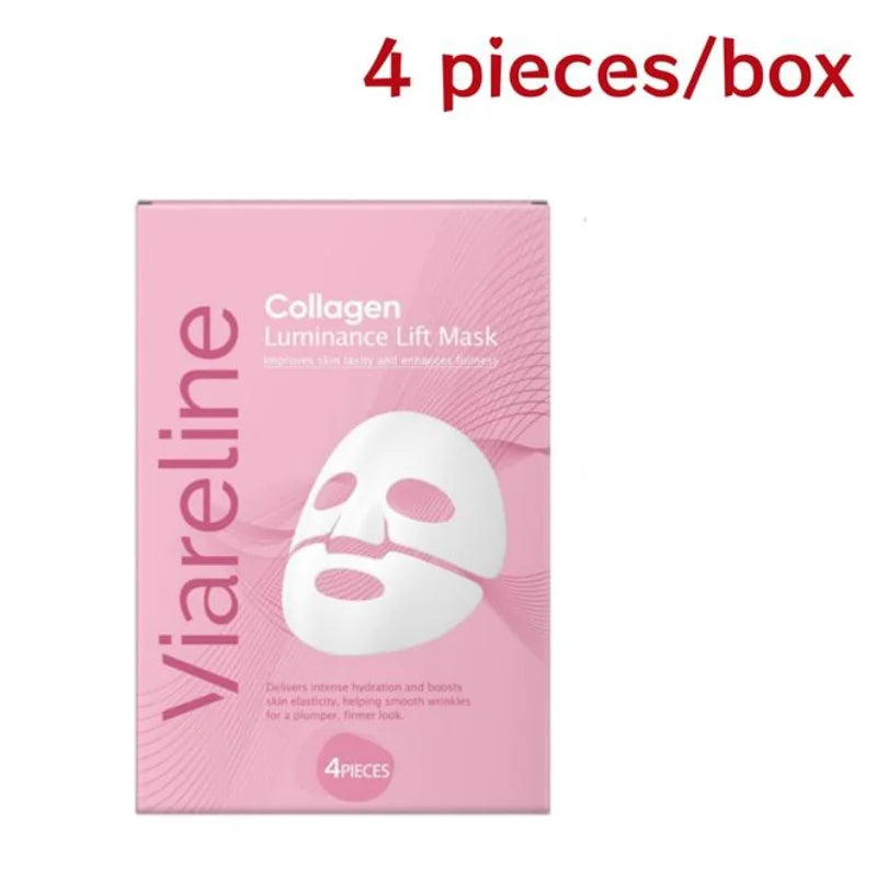 Korean Sheet Mask Collagen Overnight Facial Mask Moisturizing Grape Seed Oil Nourishing Skincare Mask Soft Smooth Skin Revitaliz