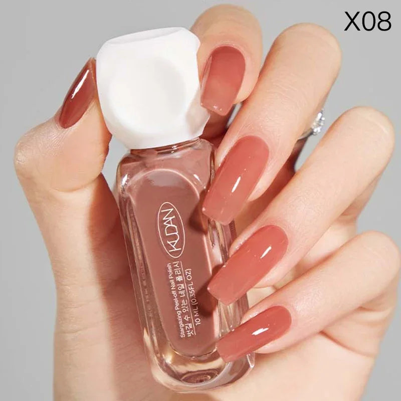 10ml Peel Off Water-Based Starry Nail Polish Fast Drying Long-Lasting Healthy And Brightening Effect No Need Lamp Cure