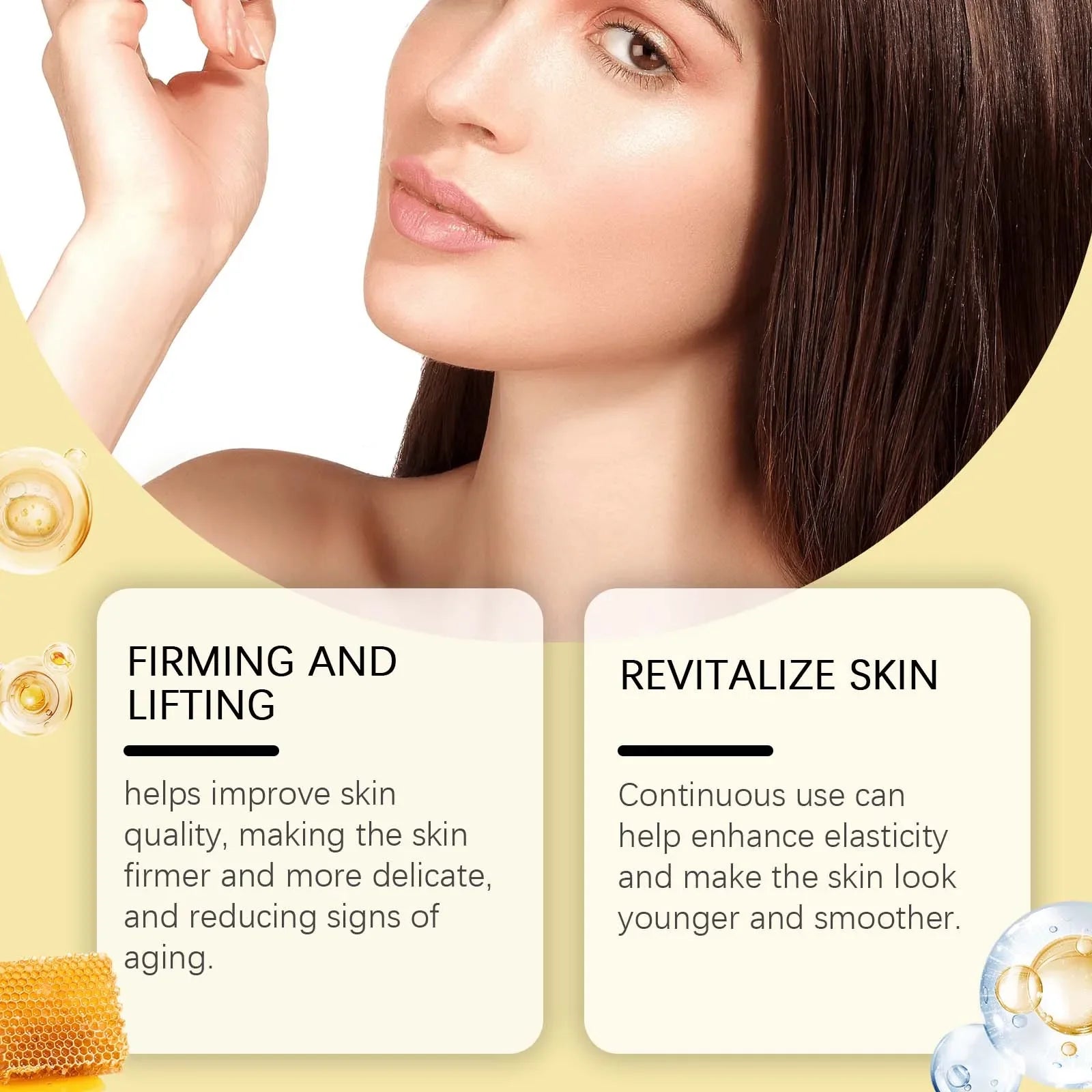 Peptide Propolis Renewal Serum Adenosine Wrinkles Fine Lines Removal Pores Sebum Cleasing Hydrating Face Glow Boosting Essence
