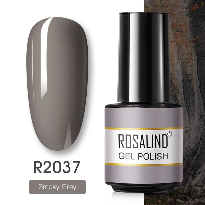 ROSALIND Gel Nail Polish Matte Base Top Coat For Soak Off Gel Polish UV LED Gel Semi Permanent Varnishes Design Nail Art
