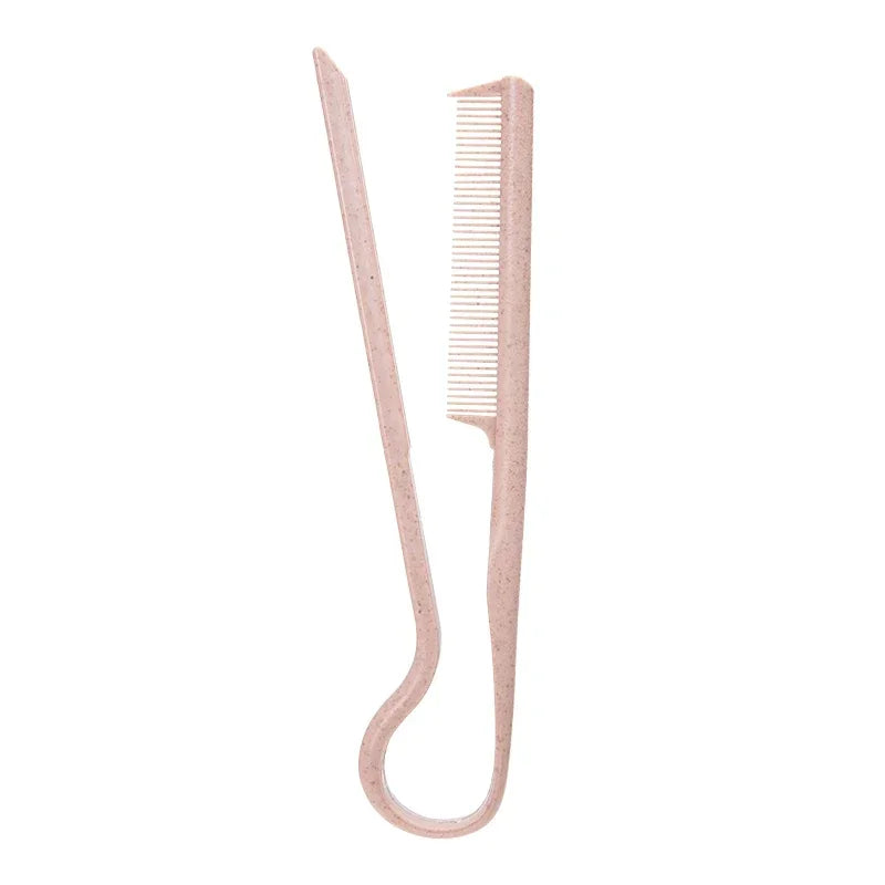 Portable Mini Barber HairbrushV-shaped Wheat Straw Flat Comb for Hair Straight Salon Hair Brush Straightner Hairdressing Comb
