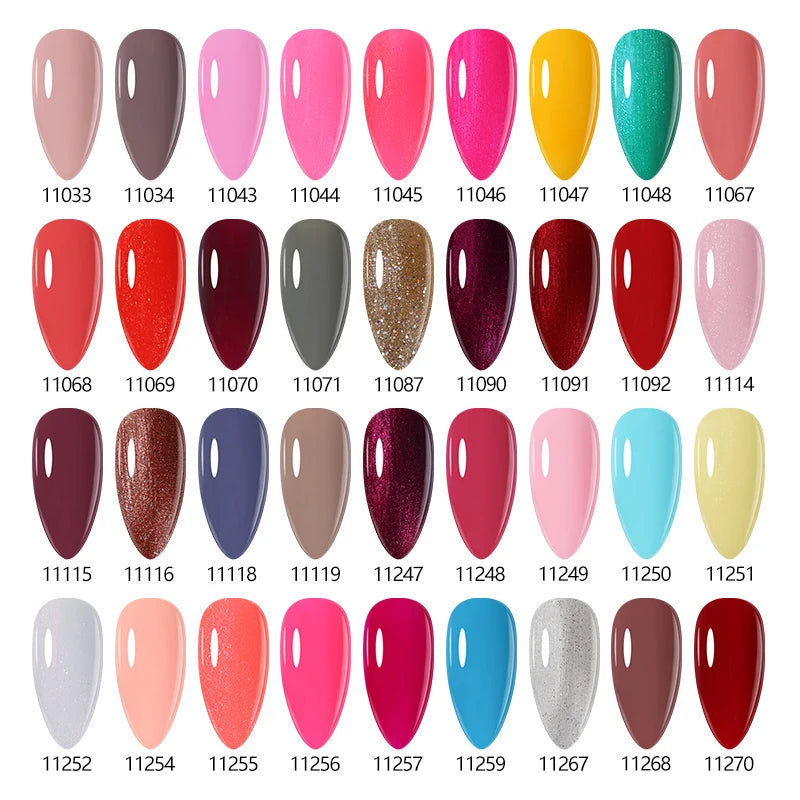 NAILCO 15ml Dark Gel Nail Polish Semi-permanent Varnish Hybrid UV Nails Art Glitter Colors Gel Polish Manicure Enamels For Nails