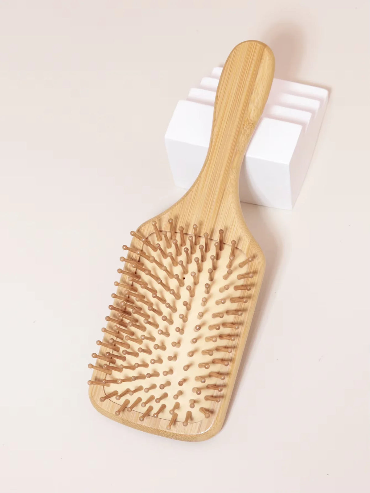 Natural Bamboo Air Cushion Hair Brush, Anti-Static Scalp Massage Detangle Comb