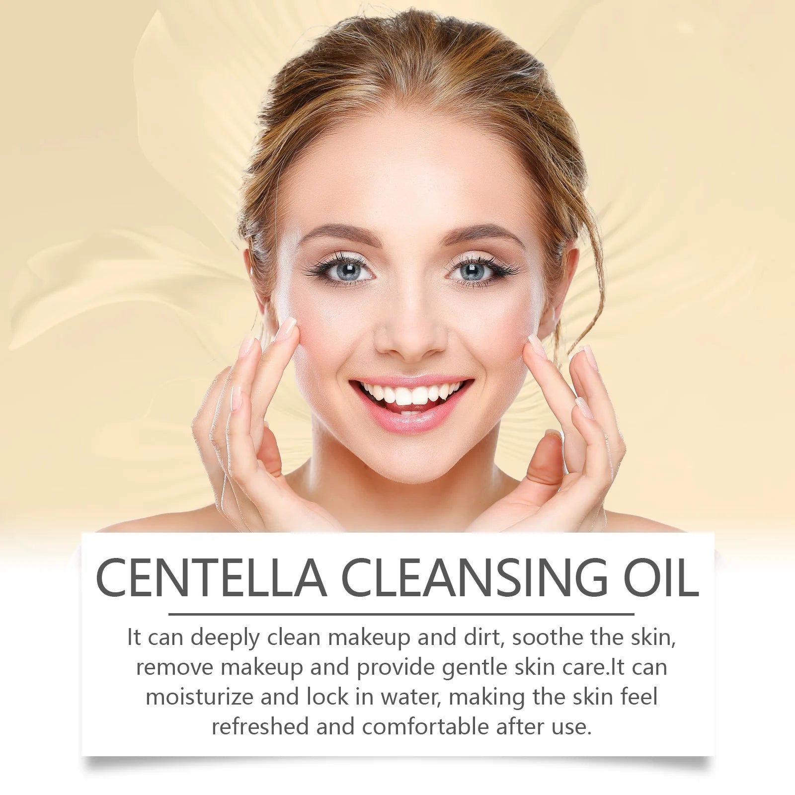EELHOE Centella Cleansing Oil Makeup Remover Refreshing Clean Pores Oil Control Hydration Centella Asiatica Facial Cleansing Oil