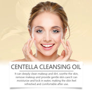 EELHOE Centella Cleansing Oil Makeup Remover Refreshing Clean Pores Oil Control Hydration Centella Asiatica Facial Cleansing Oil