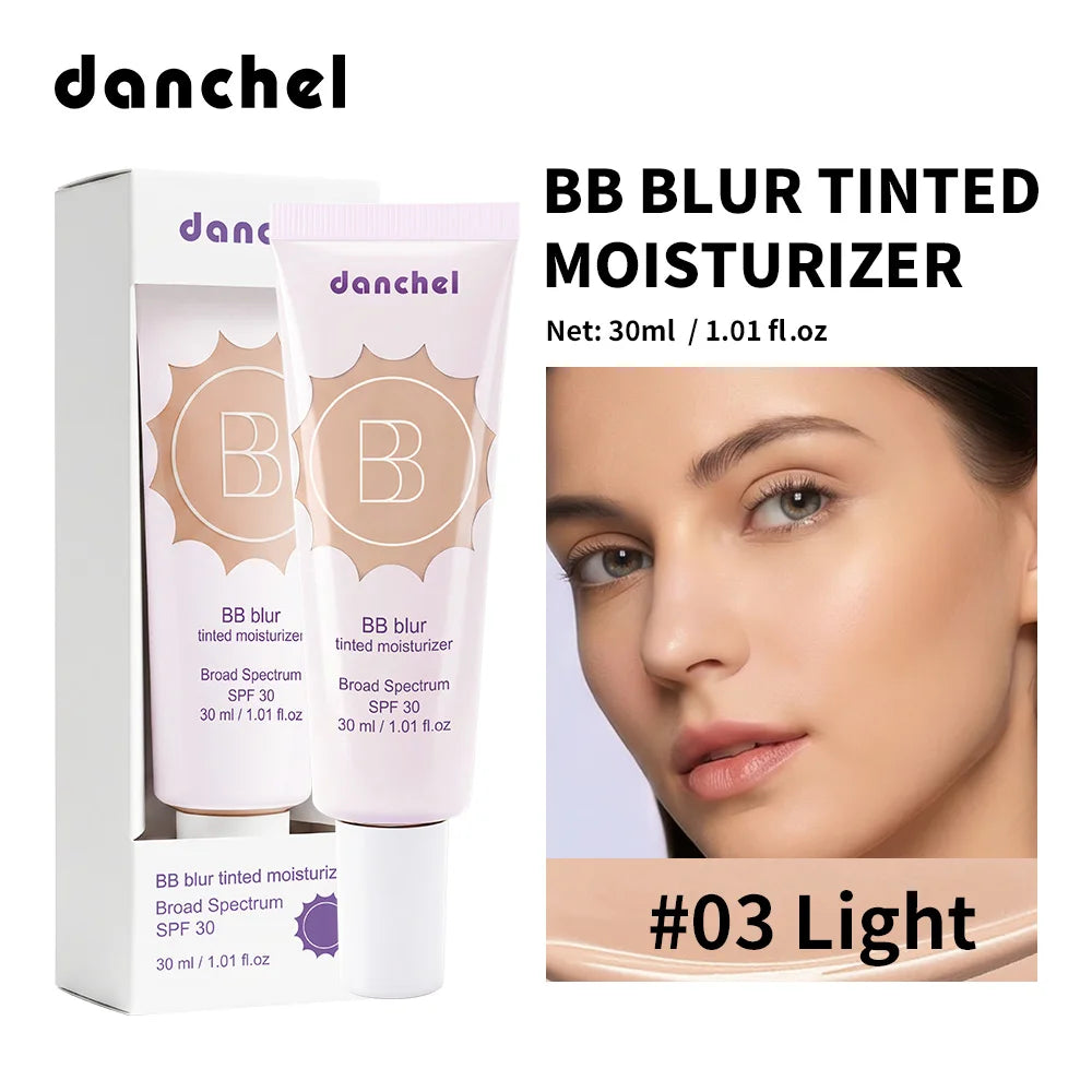 Matte Tinted Moisturizer BB Cream Long-Lasting Smooth Foundation Base Medium Coverage Blur Pores Even Skin Tone Non-greasy Makeu