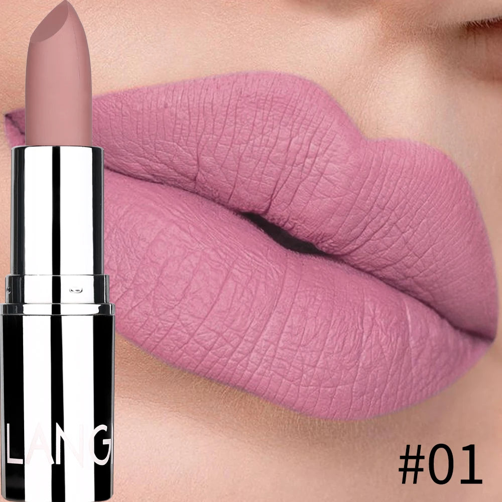Black Tube Matte Lipstick Non Staying Cup Makeup Lipstick  5 colors available
