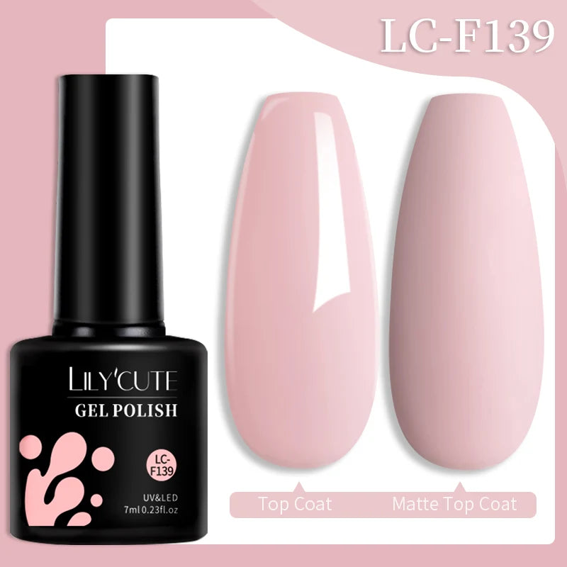 LILYCUTE 7ML Jelly Nude Pink Quick Extension Gel Nail Polish Transparent  Finger Prolong Long Lasting Construction Gel Varnish