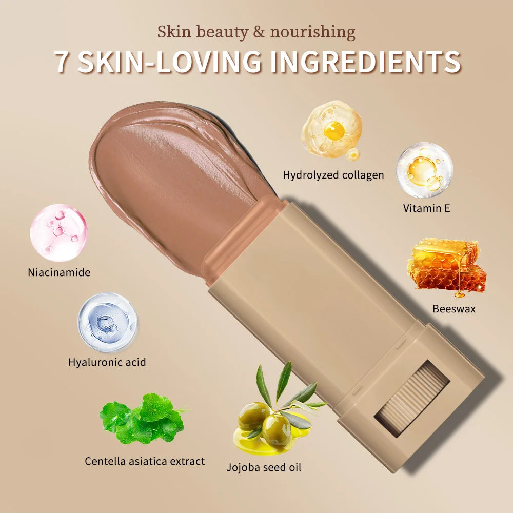 Lakerain Solid Tinted Moisturizing SerumB, Weightless, Breathable, Second-Skin Feel, Beauty Balm Serum Boosted Skin Tint Makeup