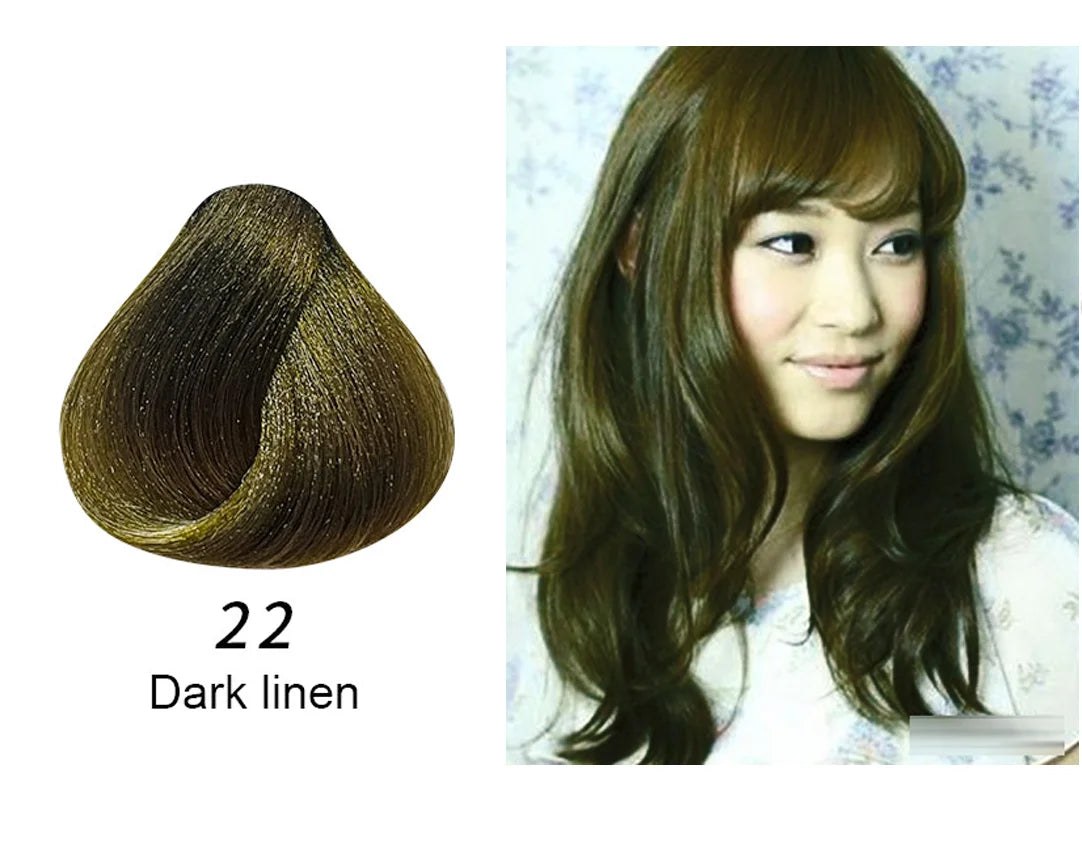 Mokeru 500ml Argan Oil Essence Natural Long Lasting Dark Brown Permanent Hair Dye Shampoo For Gray Hair Women Fast Color Dyeing