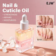 EJW Nail and Cuticle Oil Nail Care - Moisturizing, Strengthening,Nail Oil Cuticle, Hydrating, Infused with Jojoba Oil & Grapese