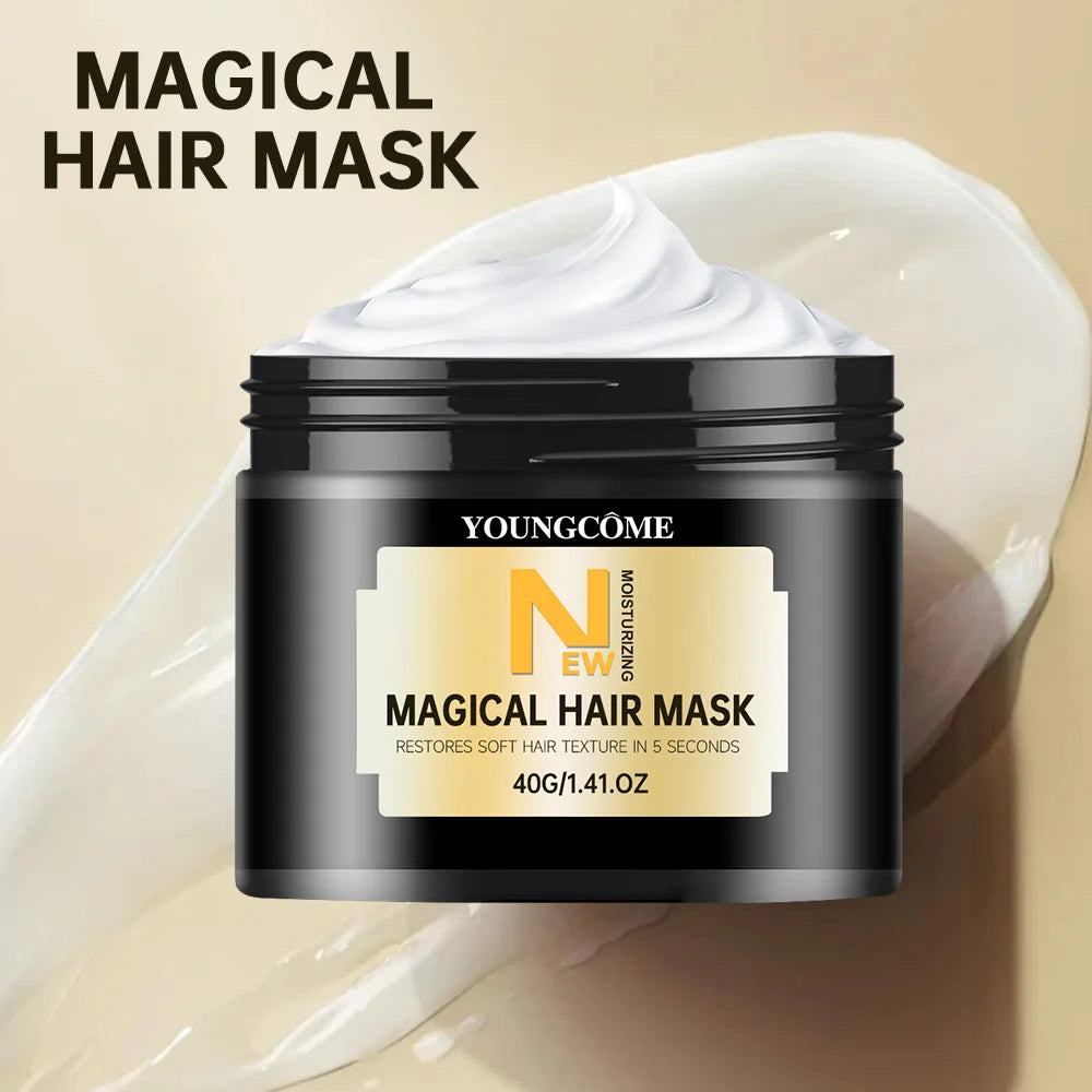 Magic Hair Mask Repair Damage Frizzy Treatment Scalp Hair Root Shiny Balm Straighten Soft Hair Care  for All Hair Type