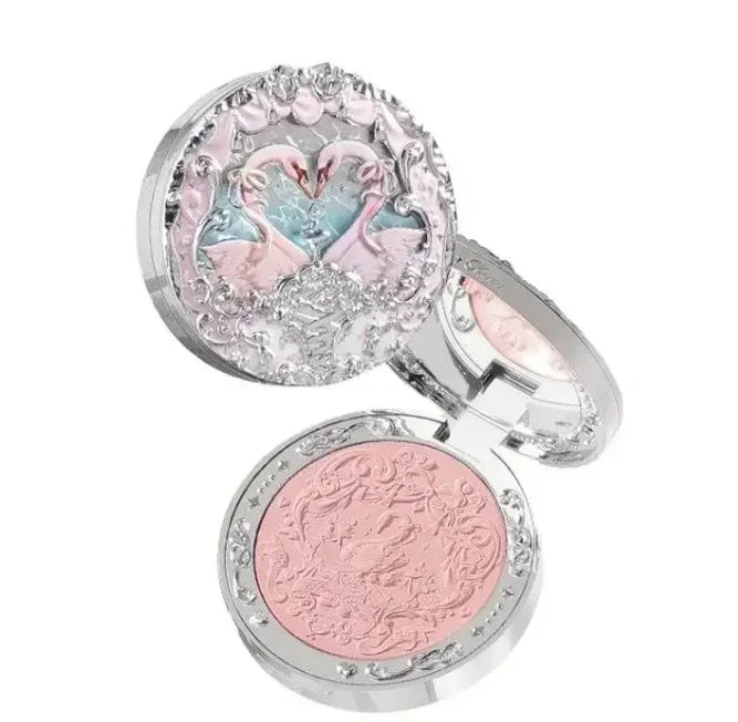 Flower Knows Swan Ballet Setting Rose Scent Loose Powder Makeup Matte Finishing Oil Control Setting Powder Make-up For Women