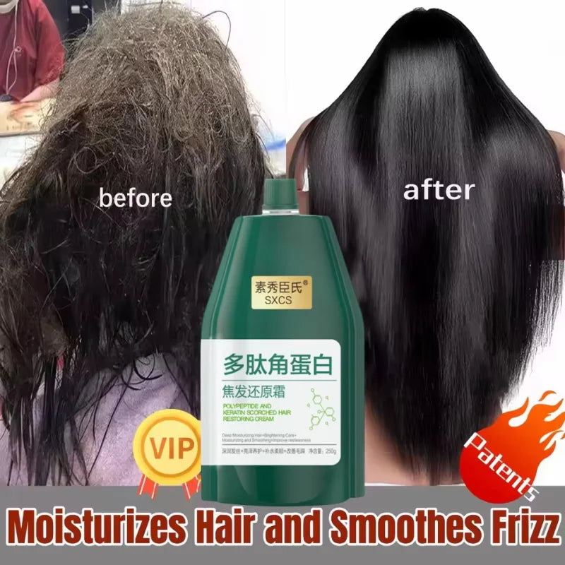 250g Magical Hair Mask Collagen Keratin 5 Seconds Repair Damaged Frizzy Hair Smooth Deep Moisturize Nourishing Hair Care Product