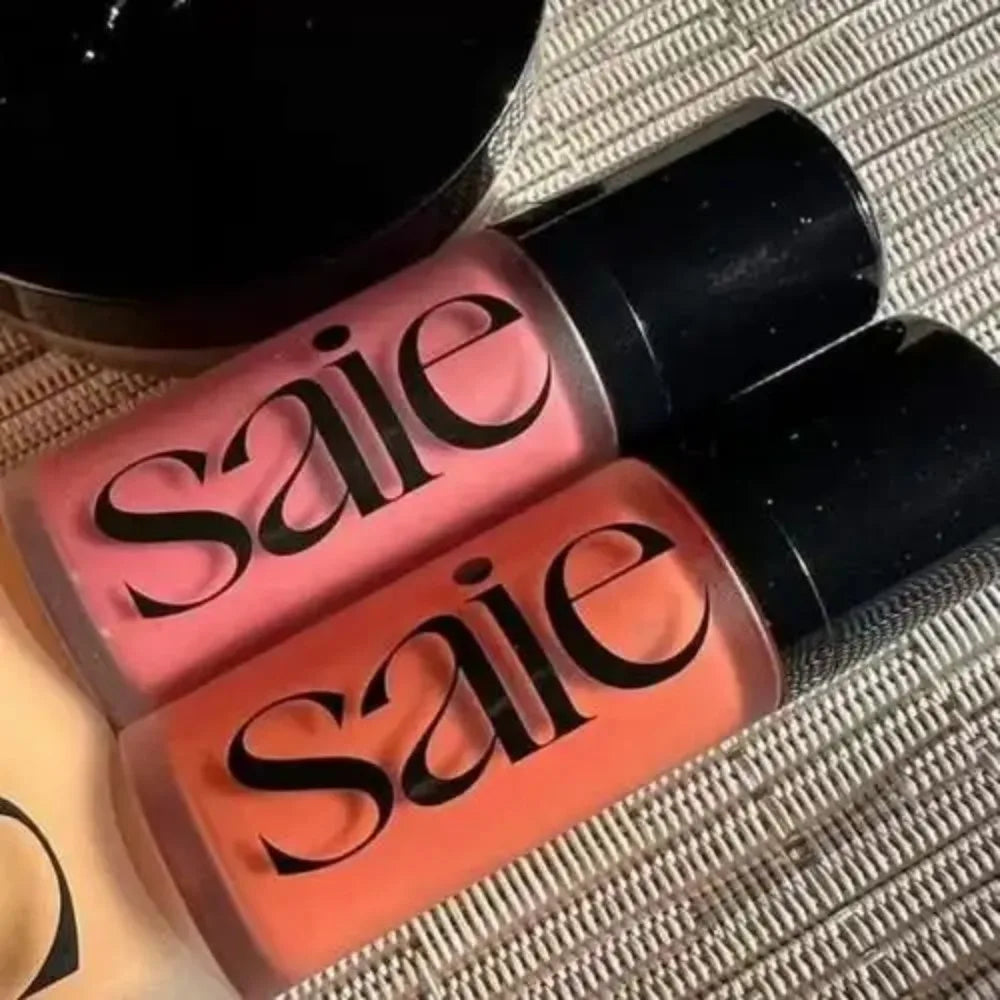 Saie Liquid Blush Highlighter Contouring Illuminating Shimmer Powder Quick-drying Non-sticky Natural Facial Makeup Soft Texture