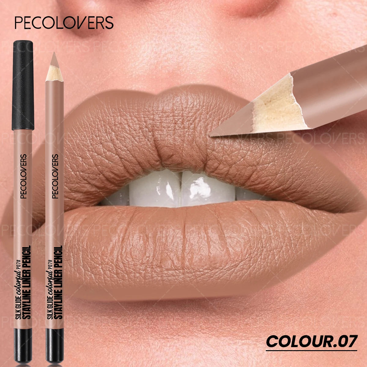 1PC Matte Lipliner, Second Back Lip Contour, Plump and Charming Lips, Non Drying, Waterproof, Lip Cosmetics,