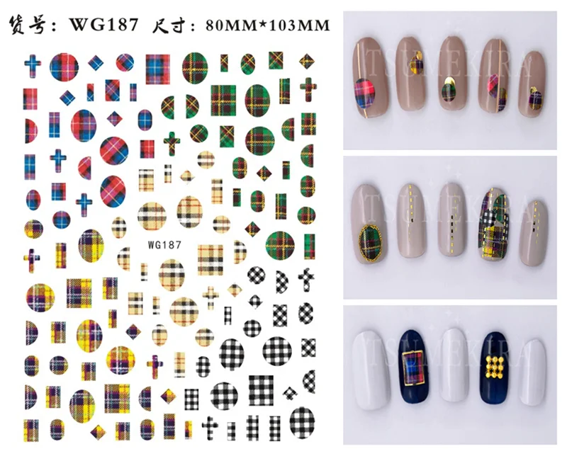 Press on Nails Tiger Symbol Nails Decals Design Fierce Wild Animal Leopard Decoration Manicure Stickers Nails Accessories Tools