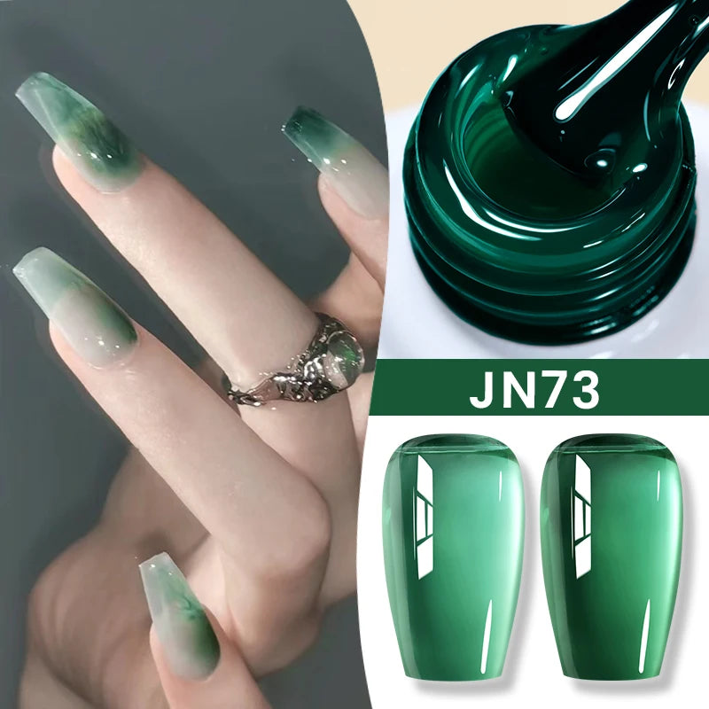 BORN PRETTY 10ml Jelly Nude Gel Nail Polish 50 Colors Semi Transparent Nail Art Nail Supplies Soak off UV LED Nails Gel Varnish