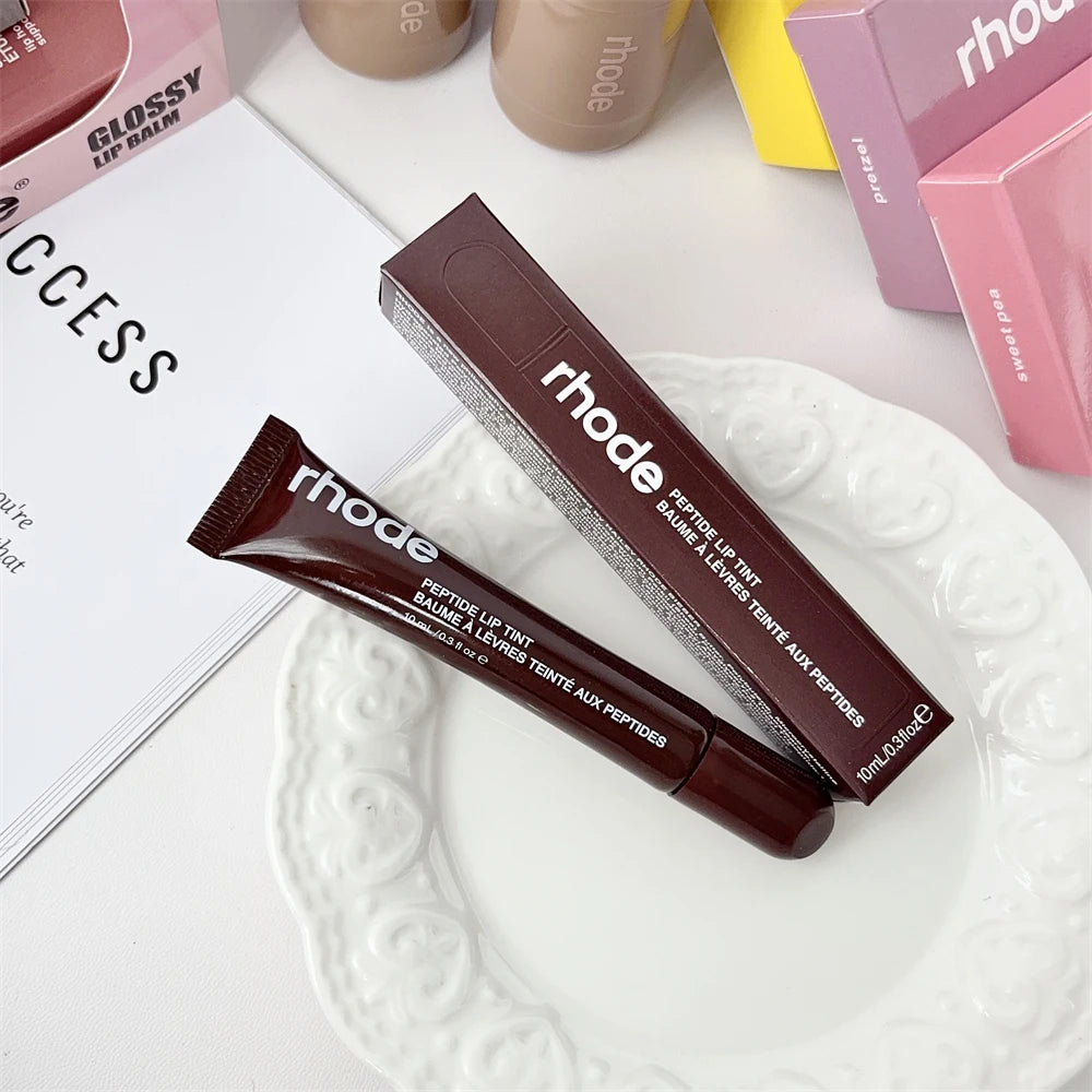 Rhode New Style Lip Gloss Ribbon Color Magnetic Snap-on Lipstick Stand Holder Makeup Limited Edition Long Lasting Lip Glosses