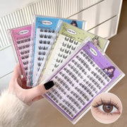 Gegebear Large-capacity Sunflower Natural Glue-free False Eyelashes Thick Curling Segmented Eyelashes Suitable For Daily Use