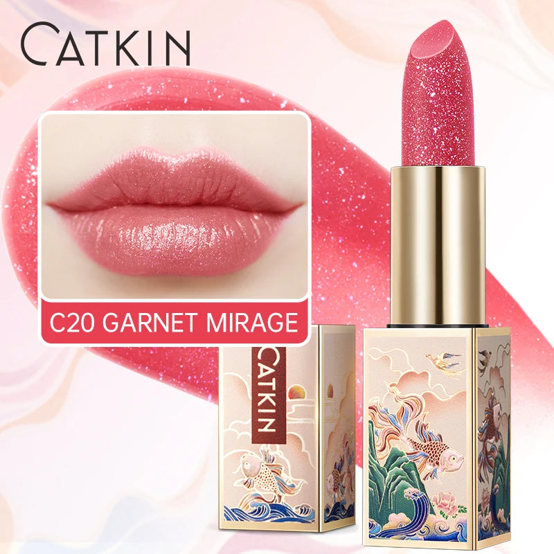 CATKIN Lipstick Colored Lip Balm Moisturizing Long Lasting Anti-Cracking  Repair Nourishing Hydrating  Lips Skin Care