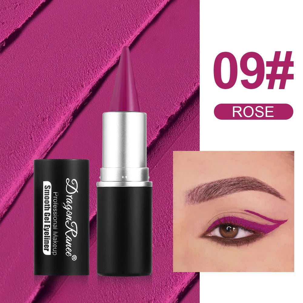 Colored Eyeliner Is Waterproof and Sweat-Proof, Does Not Smudge, Easy for Beginners to Use, Green, Purple, Black, Long-Lasting, Does Not Come Off, Eyeliner Pen for Festival Performance Makeup