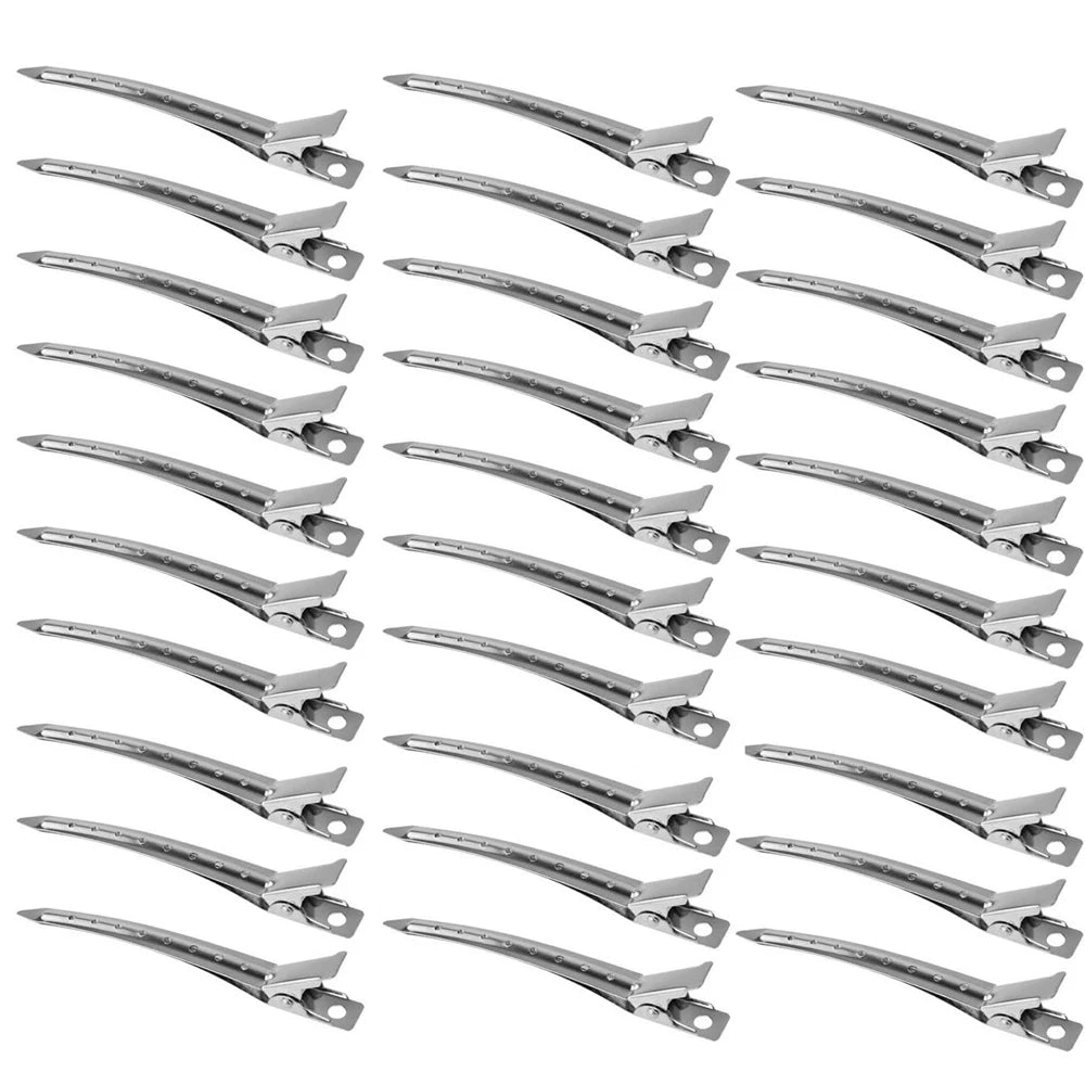 10-30Pcs Hair Care Clips Metal Steel Hairdressing Sectioning Clip Clamps Barber Hair Cut  Styling Tools Hair Root Fluffy Hairpin