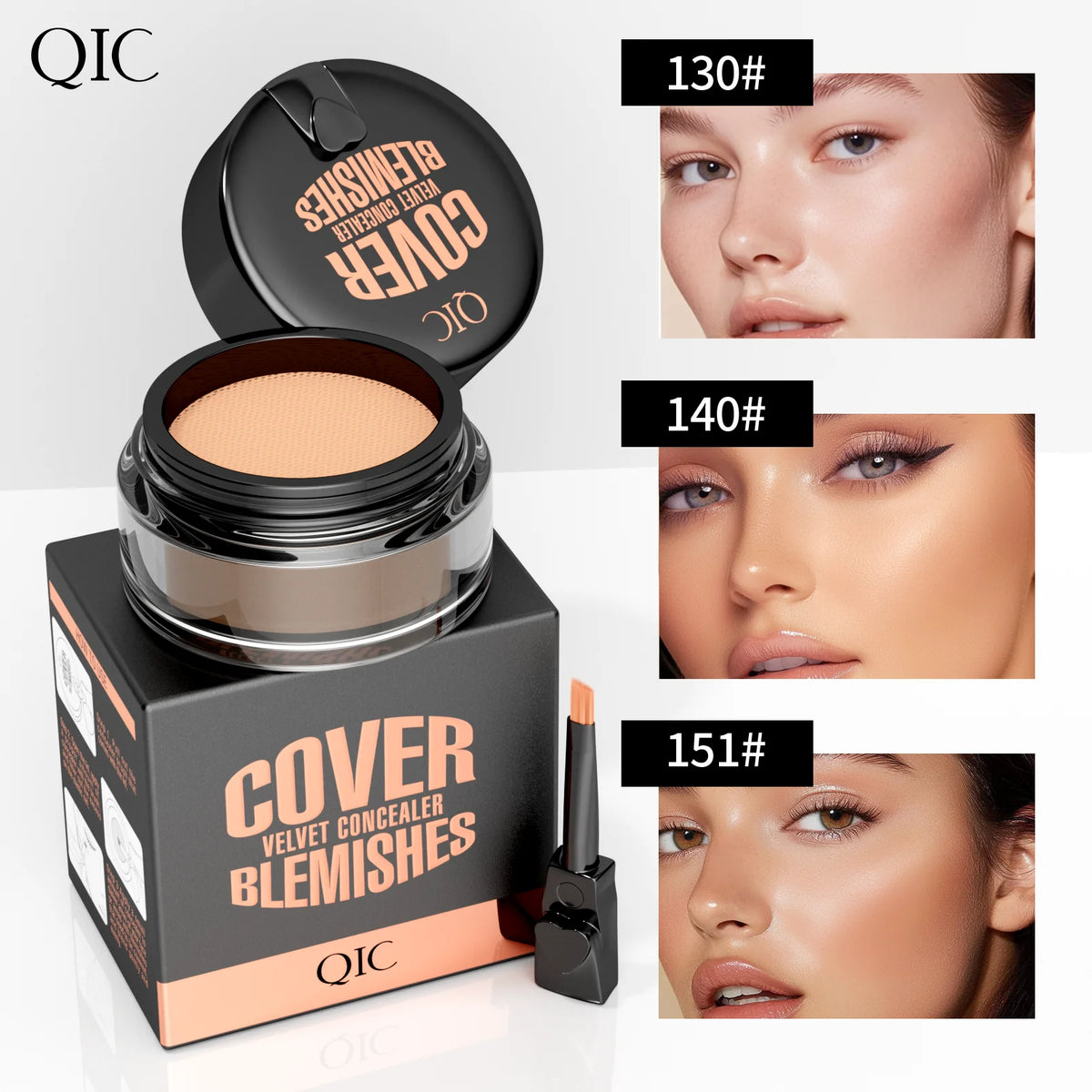 Waterproof & Sweatproof Concealer Cream - Tattoo coverage, Long-Lasting Foundation, Natural,Full coverage, All Skin Types