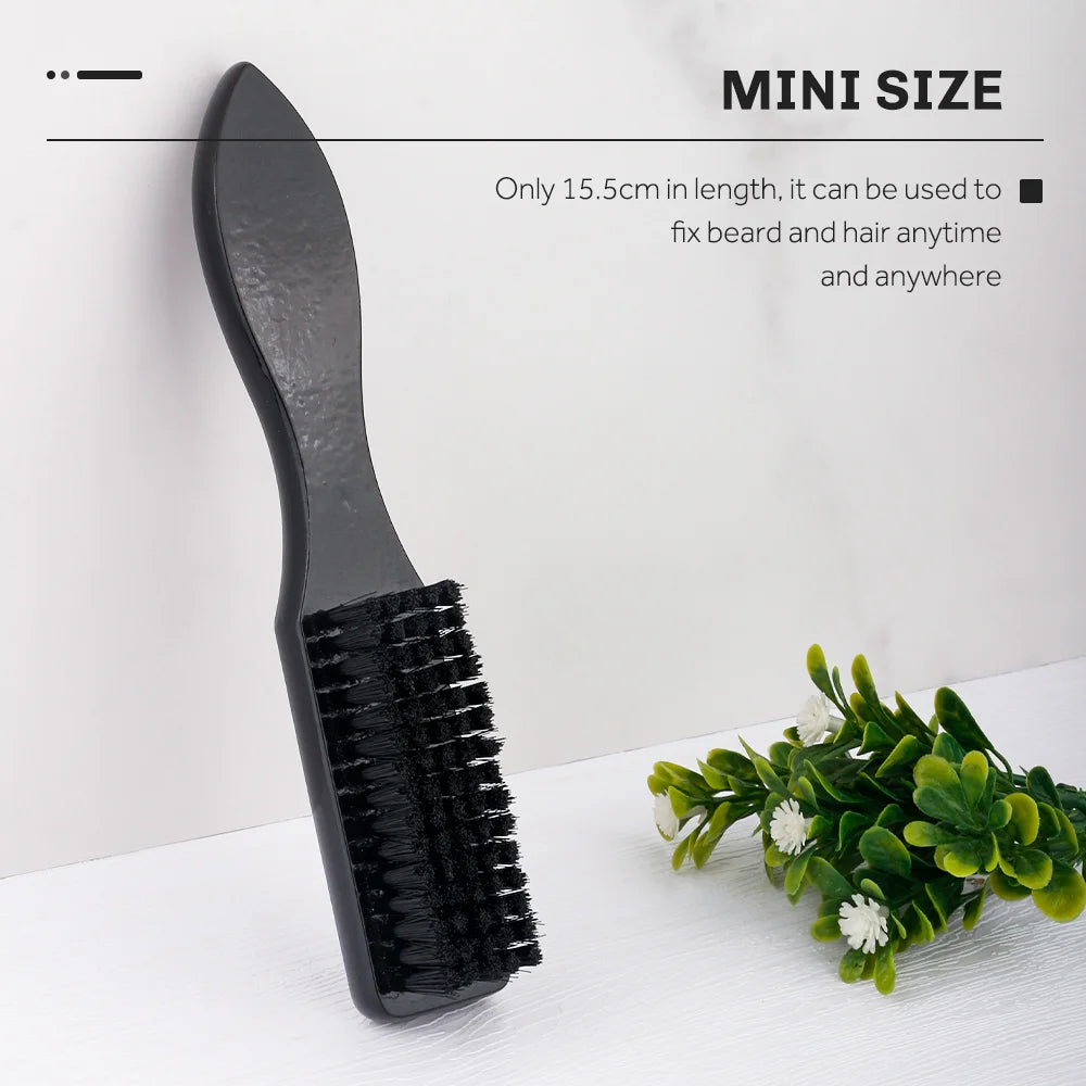 CestoMen Soild Wood Professional Fade Brush Barber Neck Sweeping Brush Comb Haircut Accessories Facial Cleaning Tools For Men