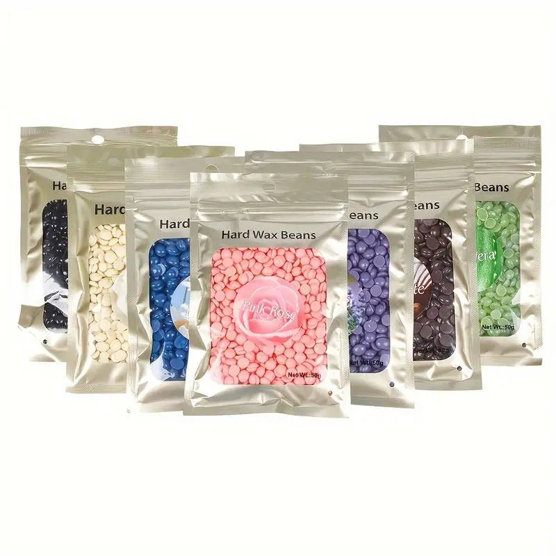 50g Hot Wax Hair Removal Depilatory Waxing Wax Beads for Wax Heater Painless for Body Hairs Removal Beans
