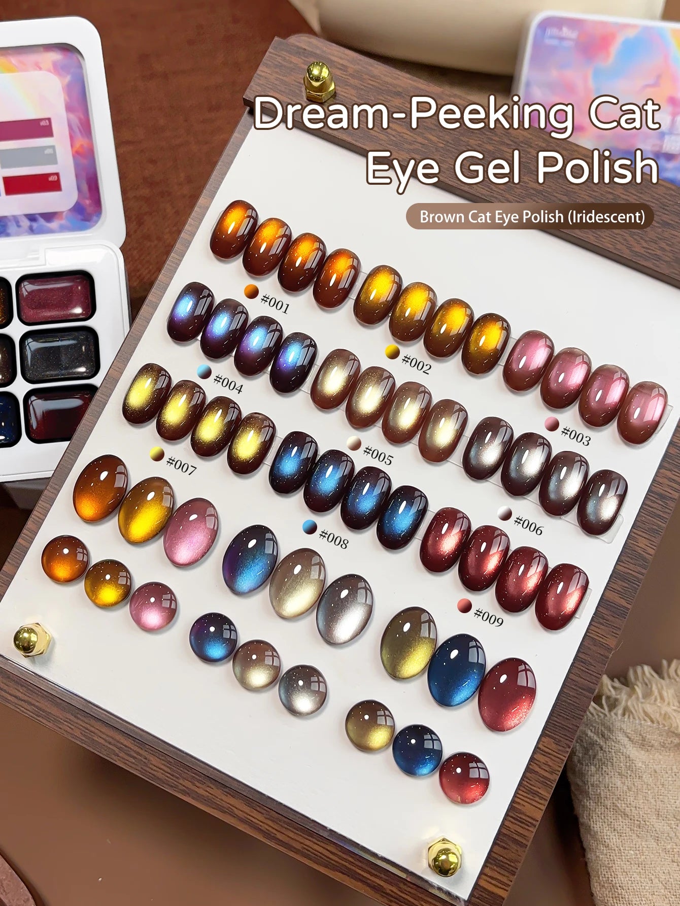 9 Colors Patting Glue Smudge Canned High Saturation Popular Semi-Solid Nail Polish Glue Nail Salon Special