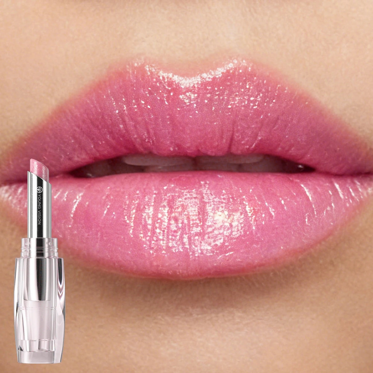 6 Colors Crystal Glossy Tinted Lip Balm – Moisturizing, Shimmer Finish, Long-Lasting Hydration in Transparent Tube