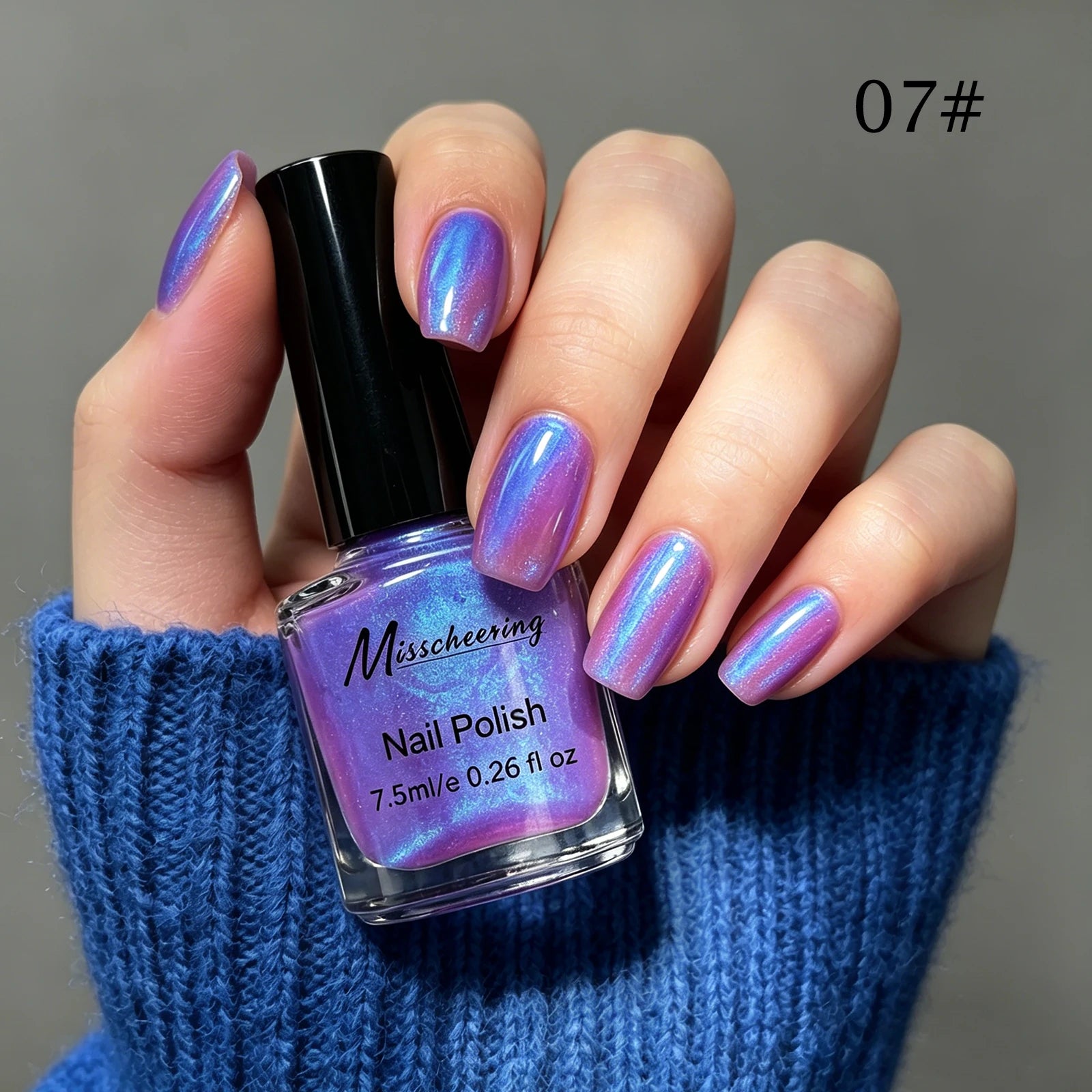 7.5ml Water-Based Nail Polish Pearlescent Non-peelable Long Lasting Quick Drying No Need of Lamp to Cure DIY Nail Polish