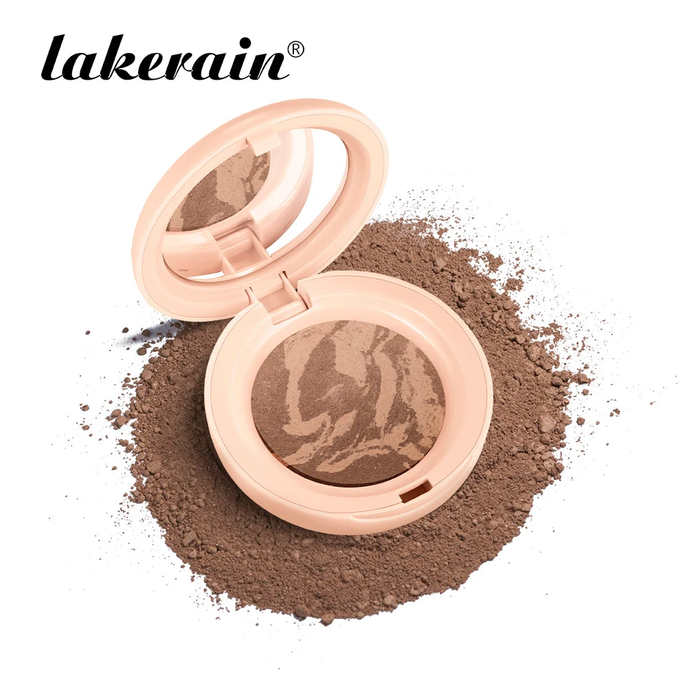 Matte Baked Color Correcting Foundation Bronzer Pressed Powder Compact Long Lasting Oil Control Loose Setting Powder Foundation