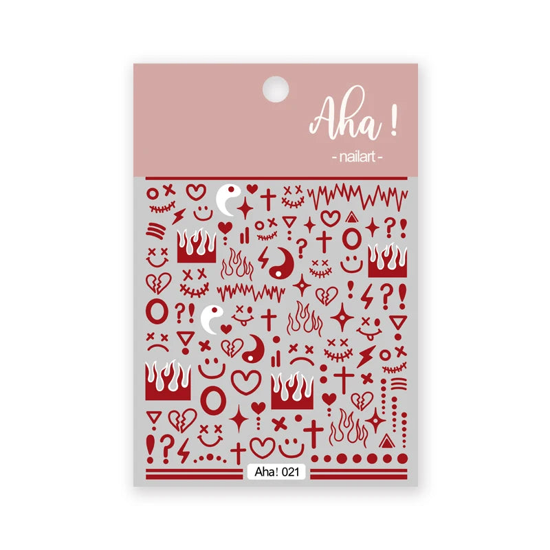 1pc Cute White Cloud Nail Stickers Ultra Thin Nail Art Stickers Self Adhesive Decals Star Moon/Flower/Clouds Kawaii Nail Decals