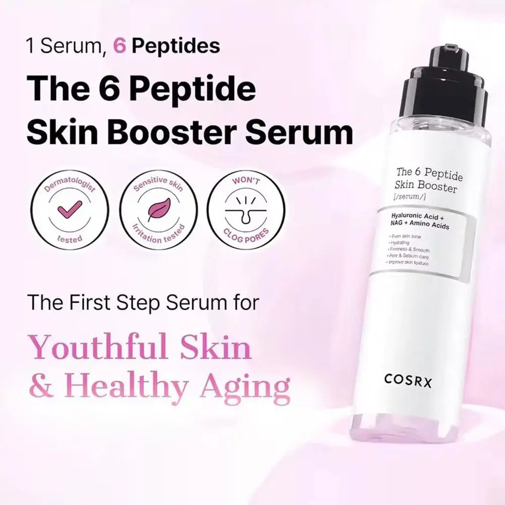 COSRX 6X Peptide Booster Toner Serum Niacinamide Hyaluronic Acid Skin Renewal Facial Essence Korean Skincare All Skin Types