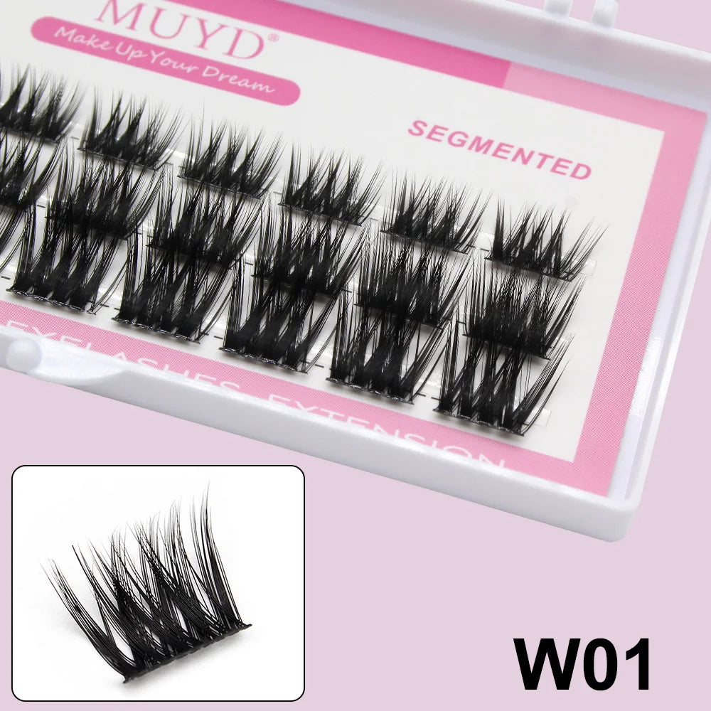 Russian Personal Eyelashes 3D Sexy Fluffy Single Cluster False Eyelashes Are Natural, Soft, And Easy To Operate Makeup Tools
