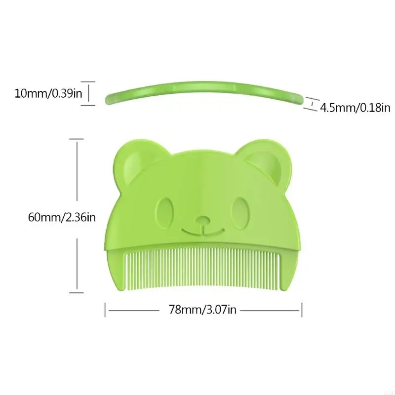 Newborn Caps Comb Bear Hair Comb Baby Sensitive Skin Soothe Comb 425F