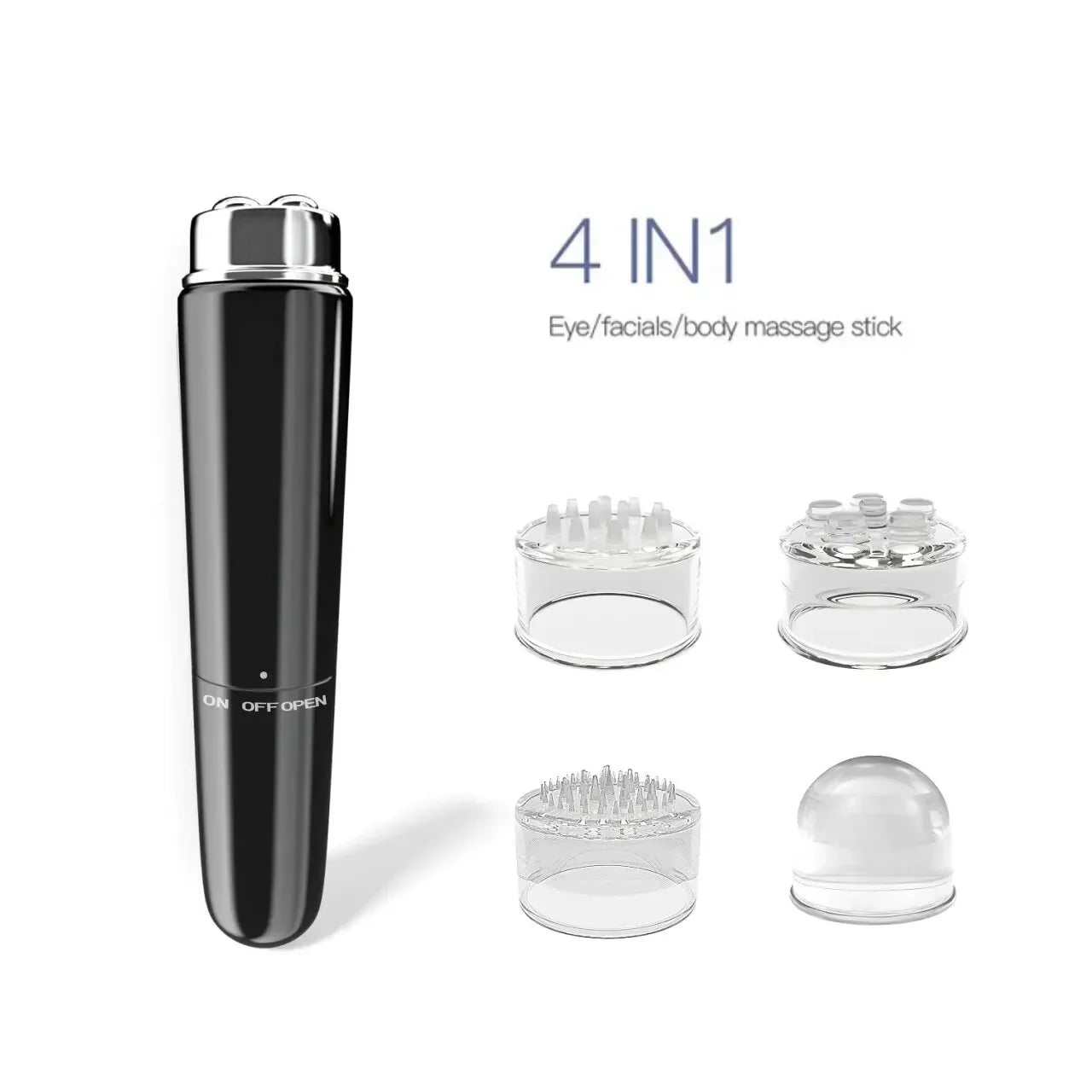 4 In 1 Electric Facial Massager Micro Vibration Eye Beauty Instrument For Relax Eye Dark Circles Eye Bags Wrinkles Puffiness
